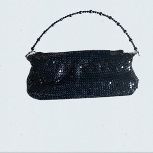 Cute Sparkly Black Chainmail Purse
